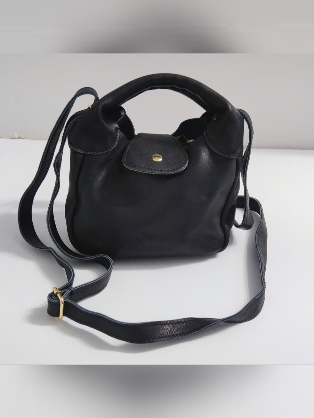 La Guantaia Firenze Italian Leather Crossbody Mini Tote. Pre-owned.